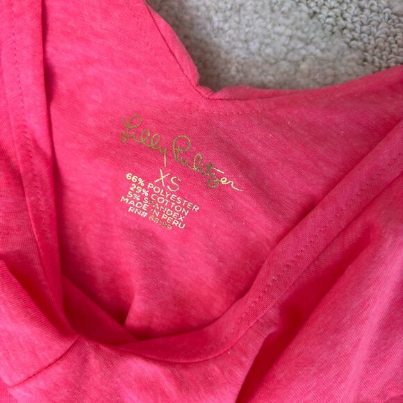 Lily Pulitzer Pink Ruffle Tank Top - Picture 2 of 3
